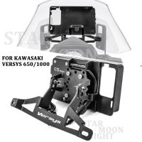 ¤℗ Motorcycle Stand Holder Phone Mobile Phone GPS Navigation Plate Bracket For Kawasaki Versys 650 Versys 1000 2015 2016 2017