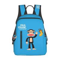 Paul Frank 14.7นิ้วกระเป๋าเป้สะพายหลังกระเป๋าหนังสือสำหรับนักเรียนเดินทาง,พิมพ์กระเป๋าเป้สะพายหลังกระเป๋าเดินทางทนทานพร้อมกระเป๋าซิปหลายแบบ Rucksack สำหรับกลางแจ้ง