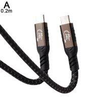 สาย Usb สำหรับโอนย้ายข้อมูลเครื่องชาร์จ240วัตต์สายสัญญาณวิดีโอแบบคู่4สายสำหรับ4 C เต็ม40Gbps สำหรับคุณสมบัติ Thunderbolt 8K