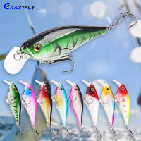 Crazyfly 12G จำลองการออกแบบไบโอนิคเหยี่อปลาปลาเสมือนจริงเครื่องชั่งปลาเหยี่อปลาสำหรับการปรับปรุงประสิทธิภาพการตกปลา