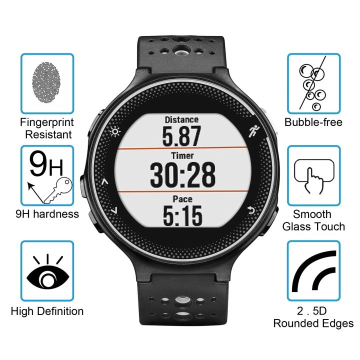 สำหรับ-garmin-forerunner-235-0-26มม-2-5d-9ชั่วโมงกระจกเทมเปอร์ป้องกันจอฟิล์ม-ขายเอง