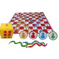 งูและบันไดเกมกระดานของเล่นโต้ตอบกับพ่อแม่และเด็กสำหรับครอบครัว