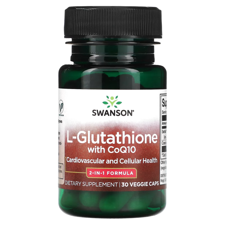Swanson, LGlutathione with CoQ10, 30 Veggie Caps Lazada PH
