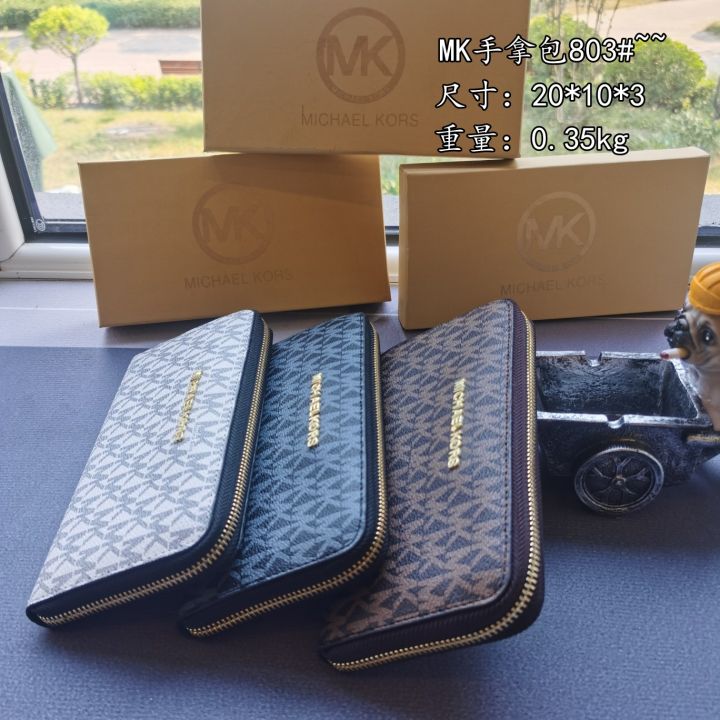 Michael Kors MK new old-fashioned long zipper wallet túi đựng ly hợp trong  kho Với hộp 