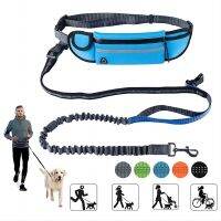 Reflective Hands-Free Jogging Pet Leash Rope with Waist Bage and Collar Rope for Dog or Cat