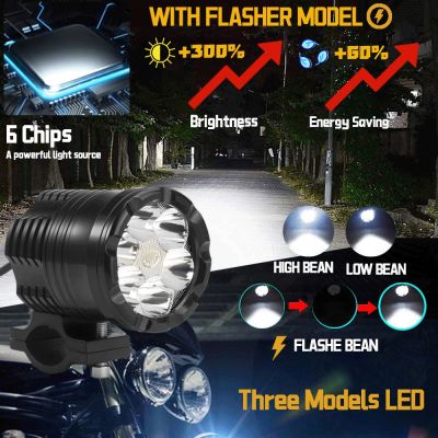 เพิ่มเติม Led ไฟตัดหมอกไฟหน้ารถจักรยานยนต์ระยะยาวสำหรับ YAMAHA MAJESTY 250 FAROL CYGNUS 125 XJ6 XJR 400 FZ6 TZR 50 R1 2009