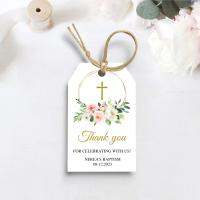 【YF】 Personalized Thank You Favor Tag 40PCS Blush Pink TagSize 2x3  Tag for BirthdayShower