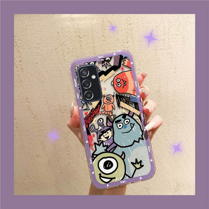 เคสโทรศัพท์ใหม่สำหรับ-samsung-galaxy-m14ฝาหลังซิลิโคนนิ่มลายการ์ตูนแบบเรียบง่ายและโปร่งใสสำหรับ-samsung-m14ฝาครอบโทรศัพท์