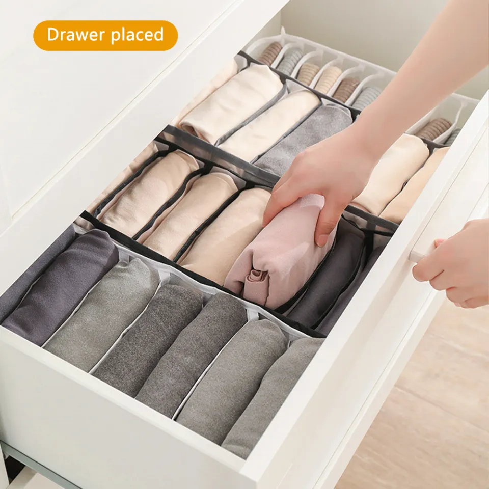 2/3PCs Underwear Drawer Organizer Storage Box Foldable Closet Organize –  everythinghomefinds