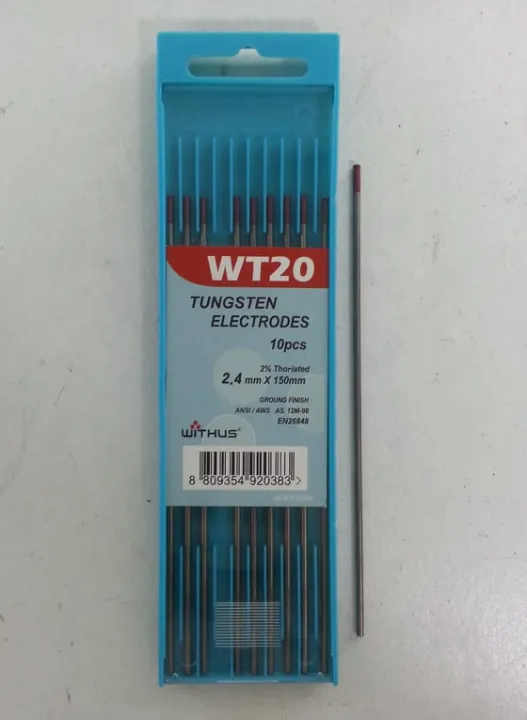 (Korean) Tungsten Electrodes (WT20) 2.4mm x 150mm | Lazada PH