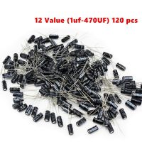 ✹ 12 Value Kit 0.22uF-470uF Electrolytic Capacitor Assortment Set Pack 1UF 2.2UF 3.3UF 4.7UF 10UF 22UF 33UF 47UF 100UF 220UF