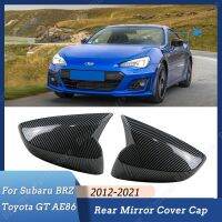 สำหรับ Subaru BRZ สำหรับ Toyota GT AE86 2012-2021ฝาผ้าคลุมกระจกมองหลังด้านข้าง ABS สีดำเงาเครื่องประดับตกแต่งรถด้านนอก