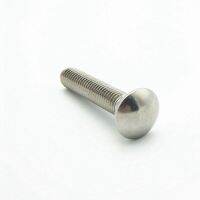 5Pcs M6 304สแตนเลสสตีลเมตริกด้าย Carriage Bolt Coach Bolt Big Head Square สกรู Fastener