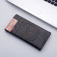 New Mens Wallet 2PCS Quality Short Male Purses Denim Mens Business Wallet Card Holder Man Purse c0in Bag Zipper Gift For Men