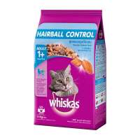 วิสกัส อาหารแมวโต สูตรควบคลุมก้อนขน รสไก่และปลาทูน่า 1.1 กก. - Whiskas Cat Food Adult Hairball 1.1 kg