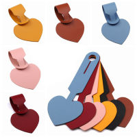 Portable Heart Shape Luggage Tag PU Luggage Label Suitcase ID Address Holder Letter Baggage Boarding Gift Travel Accessories