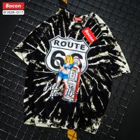 เสื้อยืดแฟชั่น มัดย้อม ROUTE 66