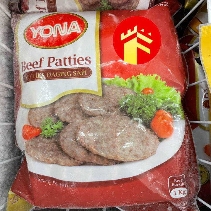 YONA BEEF PATTIES 500 GR 1 KG YONA BURGER SAPI Lazada Indonesia