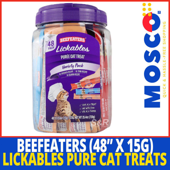 Beefeaters Lickables Variety Pack Puree Cat Treat (15g x 48pcs) Lazada PH