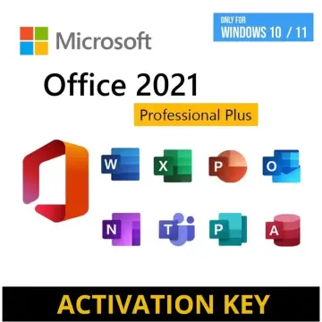Shop Microsoft Office Professional Plus 2021 2019 2016 Installer Support  Mac, Windows, Genuine Original Lifetime Activation Key with great discounts  and prices online - Dec 2023