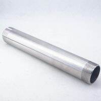 1 1/4 quot; BSP Equal Male Thread Length 250mm 304 Stainless Steel Long Straight Pipe Fitting Connector Adapter