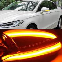 Car Flashing 1Set For Ford Mondeo MK5 2014 2019 MK V 5 LED Side Wing Dynamic Turn Signal Light Rearview Mirror Indicator lamp