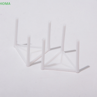 ?【Lowest price】HOMA ขาตั้งประหยัดพิซซ่า100ชิ้นขาตั้งพลาสติกสีขาวเครื่องมือวางซ้อนชั้นวางอุปกรณ์อบ