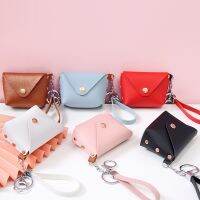 ﹍ New Fashion Ladies PU Leather Mini Wallet Card Key Holder Coin Purse Solid Color Clutch Bag Kids Purses Small Handbag Bag