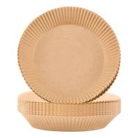 600Pcs Air Fryer Parchment Paper Liners Non-Stick Disposable Air Fryer Liners Basket Unperforated Round Parchment Paper