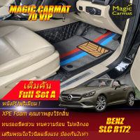 Benz SLC R172 2016-2020 Convertible Full Set A (เต็มคันรวมถาดท้ายรถแบบ A) พรมรถยนต์ SLC300 SLC43 2016 2017 2018 2019 2020 พรม7D VIP Magic Carmat