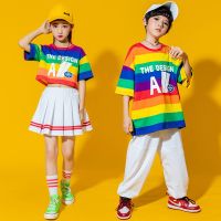 [COD] Childrens cheerleading costumes boys hip-hop suits girls dance trendy clothes elementary and middle school students sports meeting class