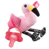 Dr.Browns : DRBAC153 จุกนมหลอก Fancy the Flamingo Lovey w/ Aqua One-Piece Pacifier โปรโมชั่นสุดคุ้ม โค้งสุดท้าย