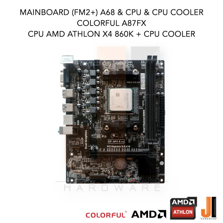 ชุดสุดคุ้ม-mainboard-a87fx-fm2-a68-amd-athlon-x4-860k-with-cpu-cooler-3-7-4-0-ghz-4-cores-4-threads-95-watts-สินค้ามือสองสภาพดีมีฝาหลังมีการรับประกัน