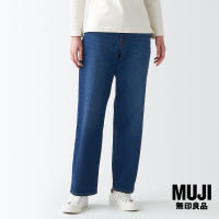 มูจิ กางเกงเดนิมขายาวผ้ายืดทรงกว้าง - MUJI Stretch Denim Wide Pants