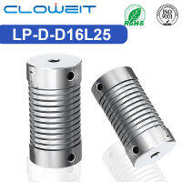 Cloweit Spring Couplers LP-D-D16L25โลหะผสมสังกะสียืดหยุ่นมอเตอร์เพลา Rotary Encoder Coupling 4มม. 5มม. 8มม. 10มม. LP