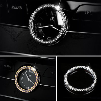 สำหรับ -Benz C E S Class W205 W213 W222คริสตัลสไตล์รถศูนย์ด้านหน้านาฬิกาแหวนฝาครอบรถอุปกรณ์ตกแต่งภายใน