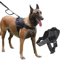 NO PULL Dog Harness Vest Trctical Pet Working Training Harness And Leash For Small Medium Large Dogs Leashes