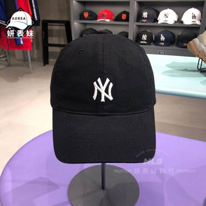 หมวกเกาหลี-mlb-ของแท้-19-หมวกเบสบอลขนาดเล็กมาตรฐาน-ny-yankees-หมวกผู้ชายและผู้หญิง-la-cap-ins-tide-cap