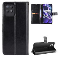 สำหรับ OPPO Realme เคส C21Y 8i แบบฝาพับมีกระเป๋าเงินหนัง PU Realme เคสโทรศัพท์ GT รุ่น Master ฝาหลัง