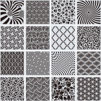 16 Sheets Irregular Hollow Art Drawing Floor Decor DIY Spary Furniture Wall Painting Geometric Template Mandala Stencils