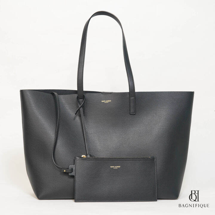 YSL TOTE BLACK CALF GHW Lazada.co.th