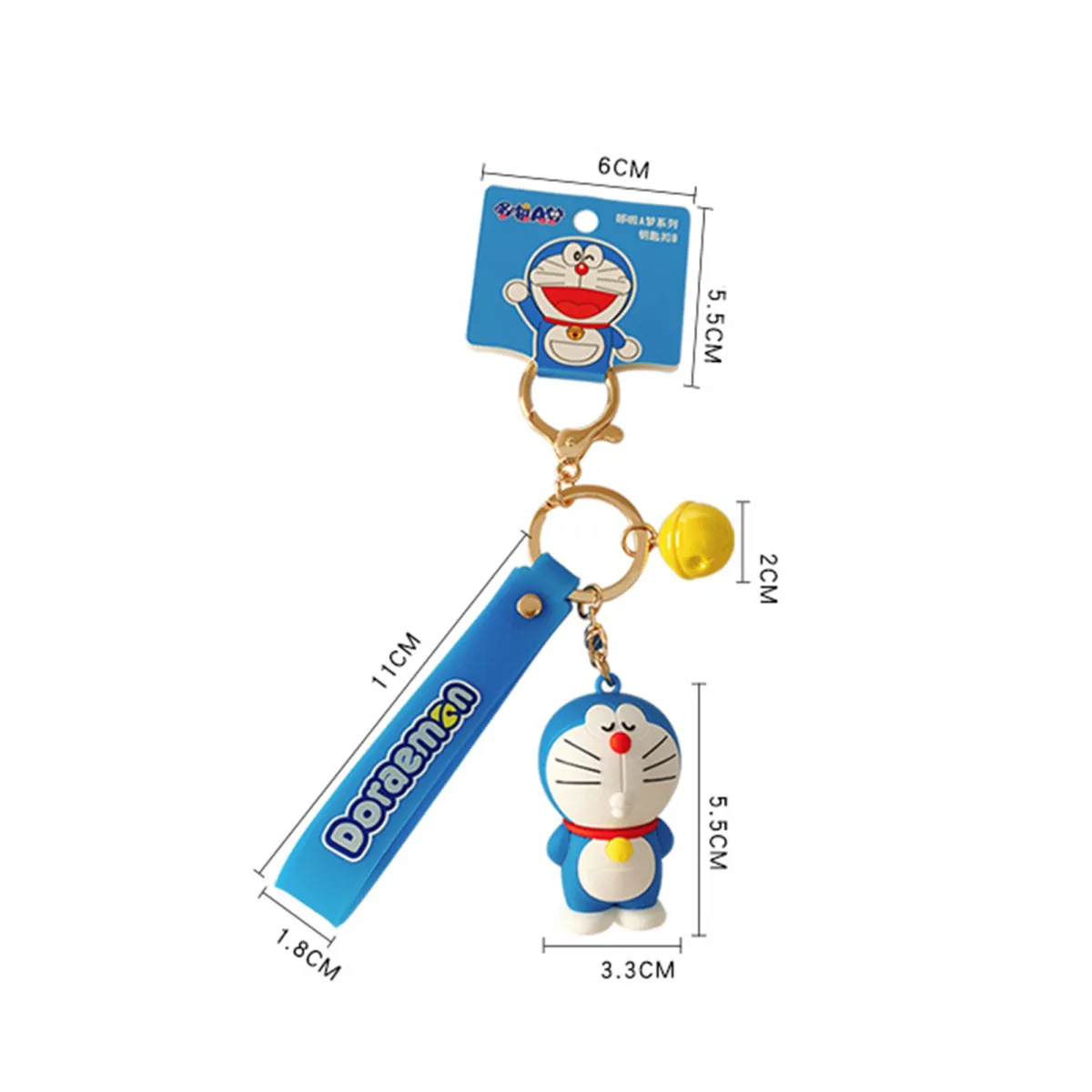 BODHI Car Keyring 3D Cartoon Character Decorative Exquisite Doraemon  Keychain Pendant for Handbags | Lazada