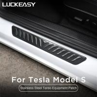 For Tesla Model 3 Model Y S Automotive Stainless Steel Front And Rear Door Sill Protective Covers Model3 2023 Door Sill Guard