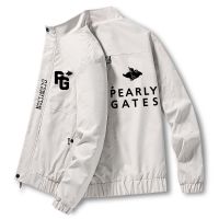 PEARLY GATES เสื้อโค้ทกัน Jaket Daki Gunung ของผู้ชายเสื้อโค้ทลำลองกันลมเสื้อโค้ตกลางแจ้งเสื้อโค้ทผู้ชายกันลม