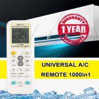 MR-GADGET รีโมทแอร์ ครอบจักรวาล Remote Universal 1000 in 1 For Air Conditioner A/C LCD Remote Controller (สีขาว)