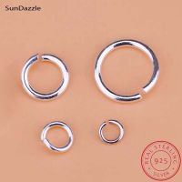 20pcs Genuine Real Pure Solid 925 Sterling Silver Open Jump Rings Split Ring Connector for Key Chains Jewelry Making Findings