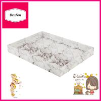 ถาด PVC KAN LEATHER MARBLE L 25x35 ซม.PVC TRAY KAN LEATHER MARBLE L 25X35 CM **คุณภาพดี**