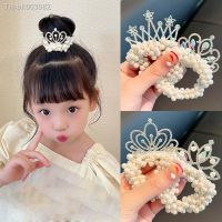 ✜℗✢ 1PCS New Fashion Pearl Crown Princess Cute Kids Elastic Hair Bands Children Hair Ties Girls Hair Accessories Baby Headwear