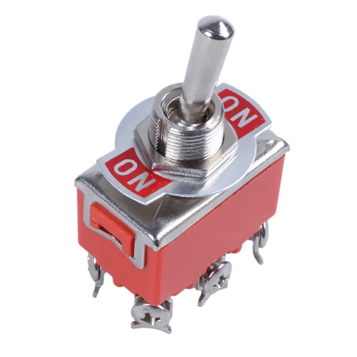 DPDT ON/ON 2 Positions 6 Screw Terminal Toggle Switch AC 250V 15A