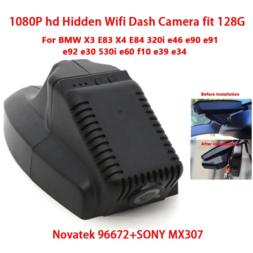 Dual DVR Dashcam Front Recording DVR Camera for BMW E70, E71, E60, E61,  E83, E65, F10